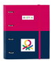 Safta Carpeta 4 Anillas 35mm con Recambio Benetton "Cherry" 27x32x3,5cm
