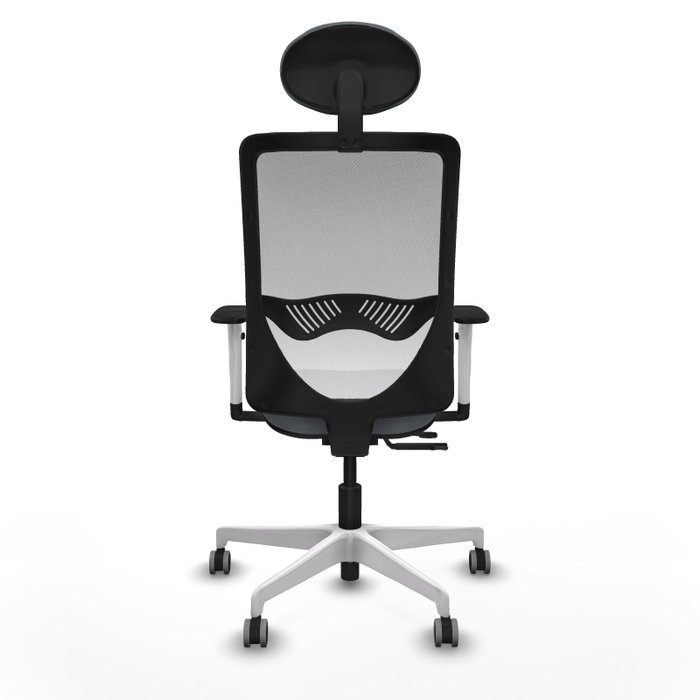 PIQUERAS Y CRESPO Silla de oficina Zulema Gris y Blanca con Mecanismo Sincro/Traslack PIQUERAS Y CRESPO Silla de oficina Zulema Gris y Blanca con Mecanismo Sincro/Traslack