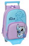 Safta 185+705 Mochila Escolar con Carro Stitch "Sweet" 26x34x11 cm para Niños +3 Años