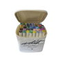 Alex Bog Canvas Luxe Professional Brush de Doble Punta Biselada-Pincel, Estuche de 40 Ud