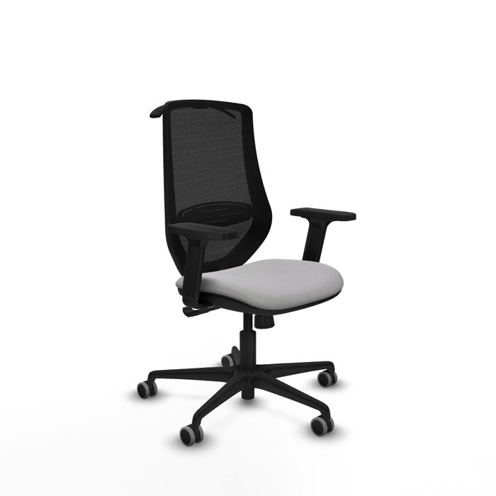 PIQUERAS Y CRESPO Silla de oficina Mardos con mecanismo Sincro, Gris claro y Negro PIQUERAS Y CRESPO Silla de oficina Mardos con mecanismo Sincro, Gris claro y Negro