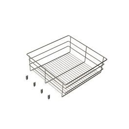 Emuca Cajón de alambre para armarios y vestidores Quartz, 440mm (M60), Acero, Titanio