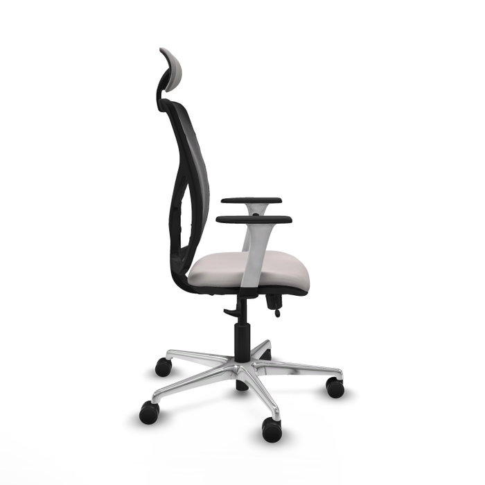 PIQUERAS Y CRESPO Silla de oficina Motilla Blanco/Negro con mecanismo Sincro/Traslack PIQUERAS Y CRESPO Silla de oficina Motilla Blanco/Negro con mecanismo Sincro/Traslack