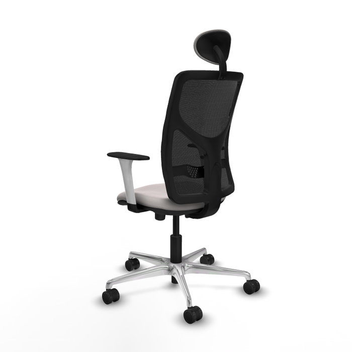 PIQUERAS Y CRESPO Silla de oficina Motilla Blanco/Negro con mecanismo Sincro/Traslack PIQUERAS Y CRESPO Silla de oficina Motilla Blanco/Negro con mecanismo Sincro/Traslack