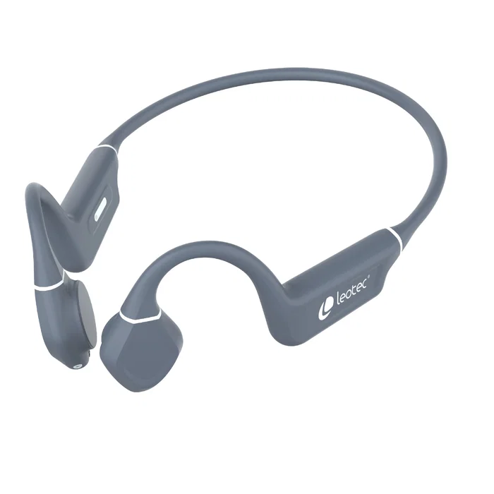 Leotec LEBONE03G Auriculares Deportivos Bluetooth 5.4 con Conducción Ósea, Micrófono, IPX5, 8h Batería, Grises Leotec LEBONE03G Auriculares Deportivos Bluetooth 5.4 con Conducción Ósea, Micrófono, IPX5, 8h Batería, Grises