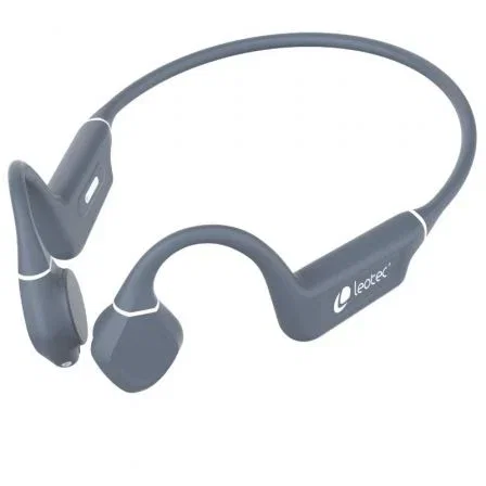 Leotec Auriculares Inalámbricos Deportivos de Conducción Ósea Kuri LEBONE03G con Micrófono Bluetooth Grises