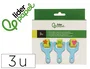 Liderpapel Esponja Manualidades Goma Eva Rodillo Formas Caja de 3 Unidades 45x160x135 mm