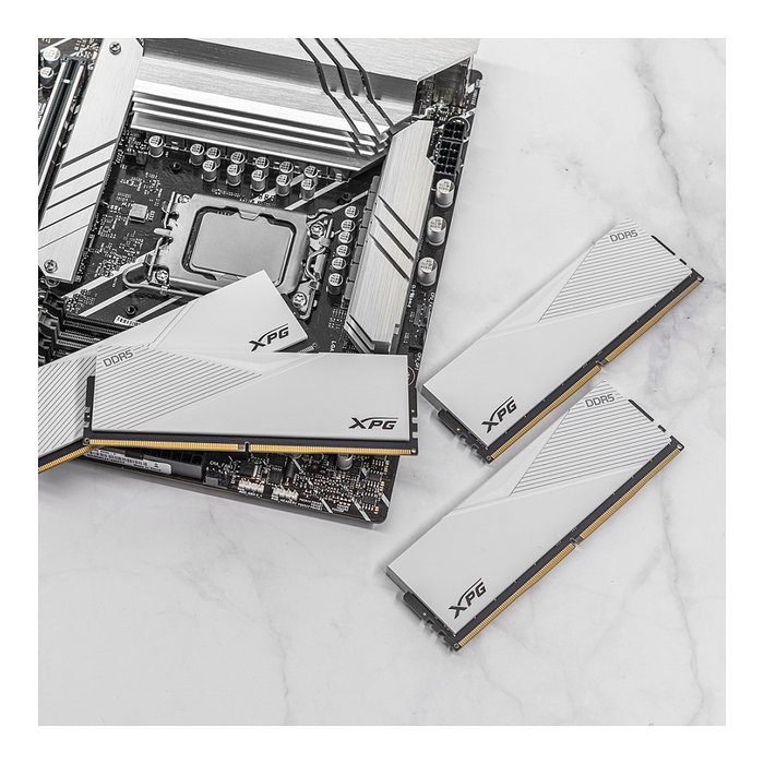 ADATA XPG Lancer RGB DDR5 RAM 32GB (2x16GB) 6000MHz CL30 DIMM Kit Intel XMP 3.0 & AMD EXPO 1.0 - AX5U6000C3016G-DCLARWH