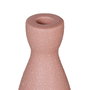 Portavelas Rosa Palo Cerámica Decoración 9,50 X 9,50 X 20 cm (Set de 2)