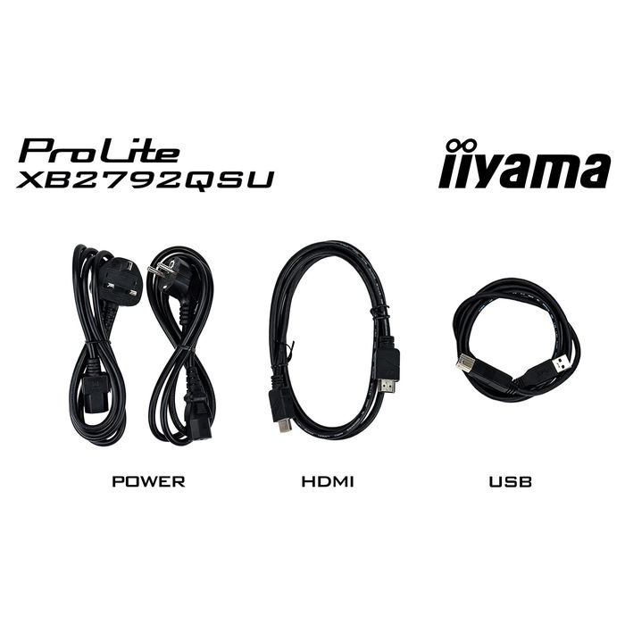 Iiyama ProLite XB2792QSU-B1 68,6cm/27" 2560x1440 QHD IPS 3ms 120Hz HDMI DisplayPort USB VESA HAS Pivot Negro