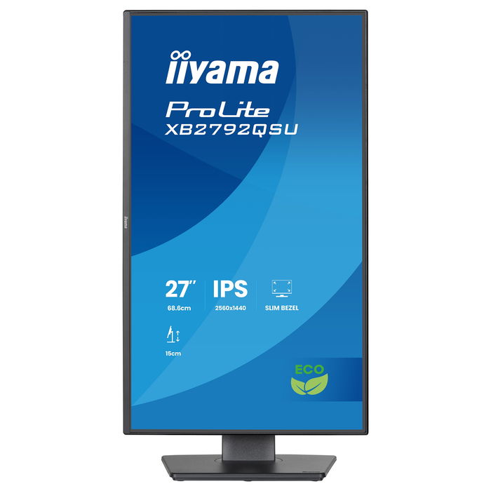 Iiyama ProLite XB2792QSU-B1 68,6cm/27" 2560x1440 QHD IPS 3ms 120Hz HDMI DisplayPort USB VESA HAS Pivot Negro