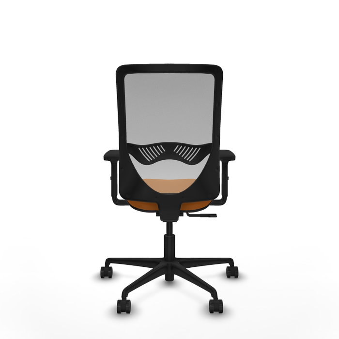 PIQUERAS Y CRESPO Silla de oficina Zulema Naranja y Gris