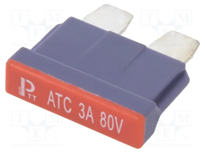 ESKA Fusible de cartucho 3A 80VDC 19mm violeta ESKA Fusible de cartucho 3A 80VDC 19mm violeta