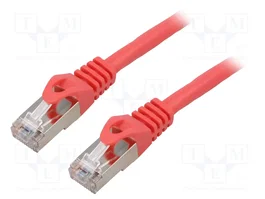 LANBERG Patch Cord Cat 6 F/UTP de 0,5m Rojo