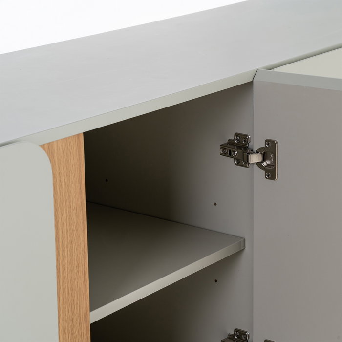 Ixia Mueble TV Malta Taupe 180 x 40 x 50 cm