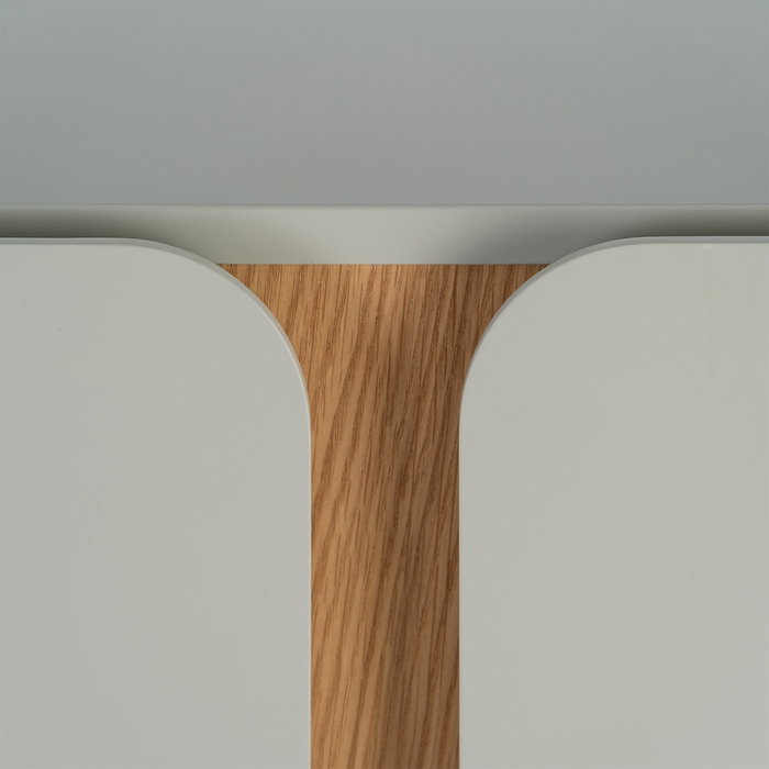 Ixia Mueble TV Malta Taupe 180 x 40 x 50 cm