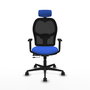 PIQUERAS Y CRESPO Silla de oficina Jorquera con mecanismo Sincro/Traslack Azul y Negro