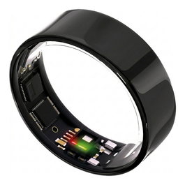 Ultrahuman Ring Air Smart Ring para Mujeres y Hombres, Seguimiento de Sueño y Fitness, Anillo Inteligente Aster Black Talla 11