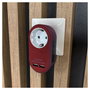 ENTAC Adaptador de enchufe EPAG-1EE-2USB-BR con 2x USB-A Borgoña