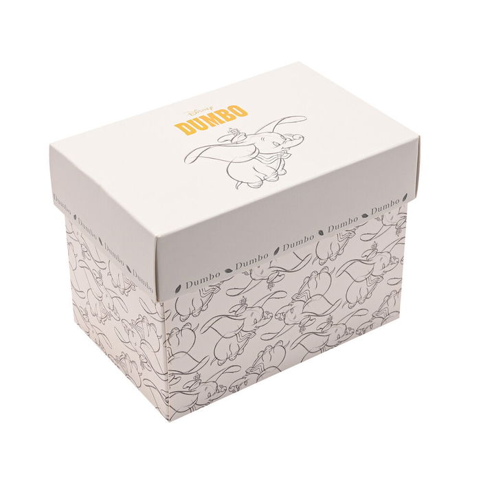 WIDDOP & CO Taza Dumbo Disney Porcelana China Ilustraciones Esbozadas Dorados