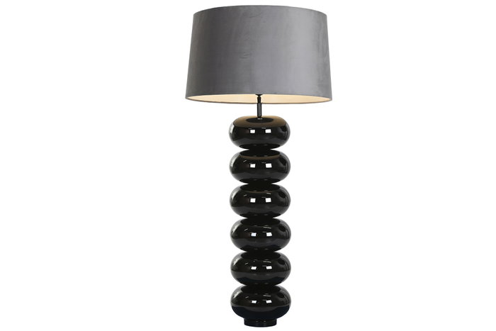 DKD Home Decor Lámpara de Pie Acero Patinado Negro