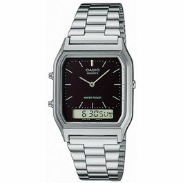 Reloj Unisex Casio AQ-230A-1DMQYES Negro Plateado