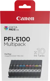 Canon PFI-5100 Multipack de 10 Colores (6951C009)