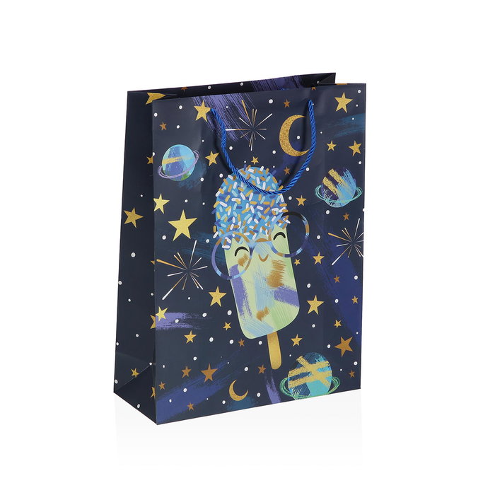 Versa Bolsa Surtida Mediana "Espacio" 26x32 cm (12 Unidades)