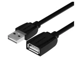 Vention VAS-A44-B200 Cable Extensor USB 2.0 Macho a Hembra 480Mbps 2 Metros Negro