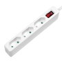 LogiLink LPS230 Regleta de 3 tomas con cable de 1,5 m, blanca