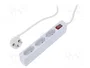 LogiLink LPS230 Regleta de 3 tomas con cable de 1,5 m, blanca