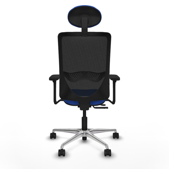 PIQUERAS Y CRESPO Silla de oficina Zulema con Mecanismo Sincro/Traslack, Azul y Negro