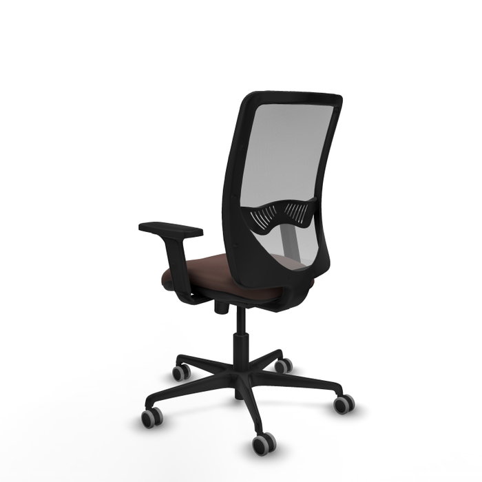 PIQUERAS Y CRESPO Silla de oficina Zulema con mecanismo Sincro Marrón oscuro y Gris PIQUERAS Y CRESPO Silla de oficina Zulema con mecanismo Sincro Marrón oscuro y Gris