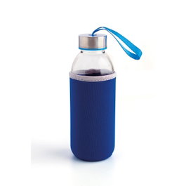 Botella Quid Azul Gris Vidrio 400 ml