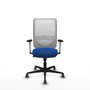PIQUERAS Y CRESPO Silla de oficina Zulema con mecanismo Sincro Azul y Blanco