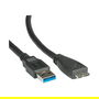 ROLINE 11.02.8873 Cable USB A a Micro-USB B 3.2 Gen 1, 0.8m, Negro