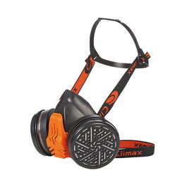 Climax Mascarilla 756 Media Máscara Reutilizable Silicona con Filtros 755/756 Arnés de Cabeza EN 140:1998