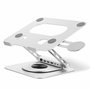 T'nb Soporte Metálico Giratorio 360° para Portátil iClick, Blanco