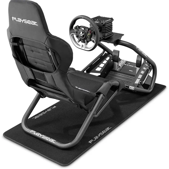 Playseat PLA8717496872296 Alfombrilla para suelo XL Negra para asientos y cabinas de simulación de carreras
