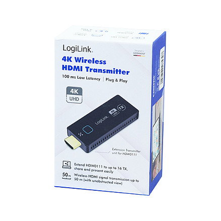 LogiLink Transmisor Inalámbrico HDMI BYOD para HDW0111, 50m, 4K@30Hz