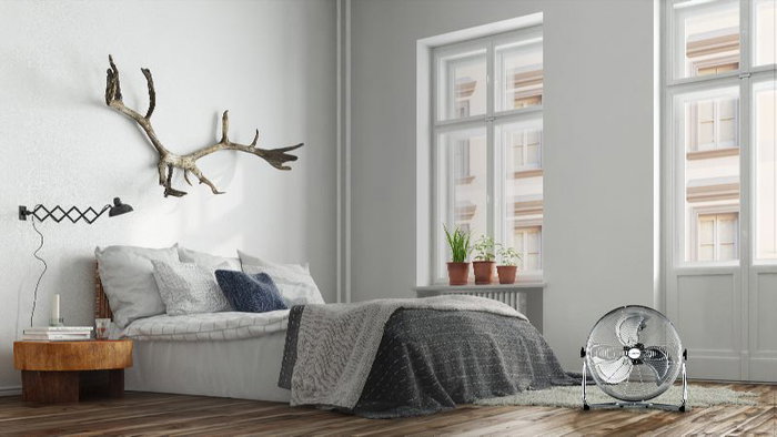 Blaupunkt Ventilador Industrial Cromado para Suelo, 40 cm, 90 W