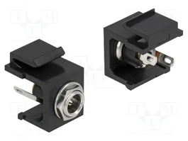 DeLOCK Módulo Keystone DC 5,5 x 2,5 mm Hembra Negro