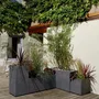 Eda Bac Volcania Jardinere 100 x 40 x 40 cm - 97.6 L - Anthracite Gray 13731GANT