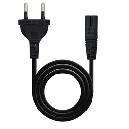 Nanocable Cable de Alimentación Forma 8 CEE7/16/M a C7/H, 2m, Negro