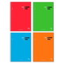 Pacsa Pack 4 Cuadernos Superblock Extra A4 90gr 5x5 con Greca y Tapa Dura Surtidos