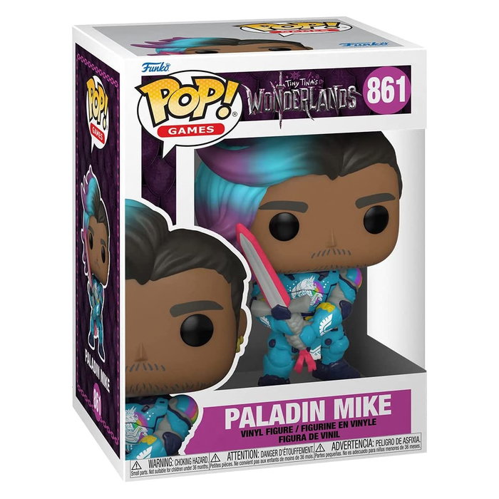 Funko Pop Figura de Vinilo Paladin Mike Tiny Tina Wonderland Videojuegos 9 cm
