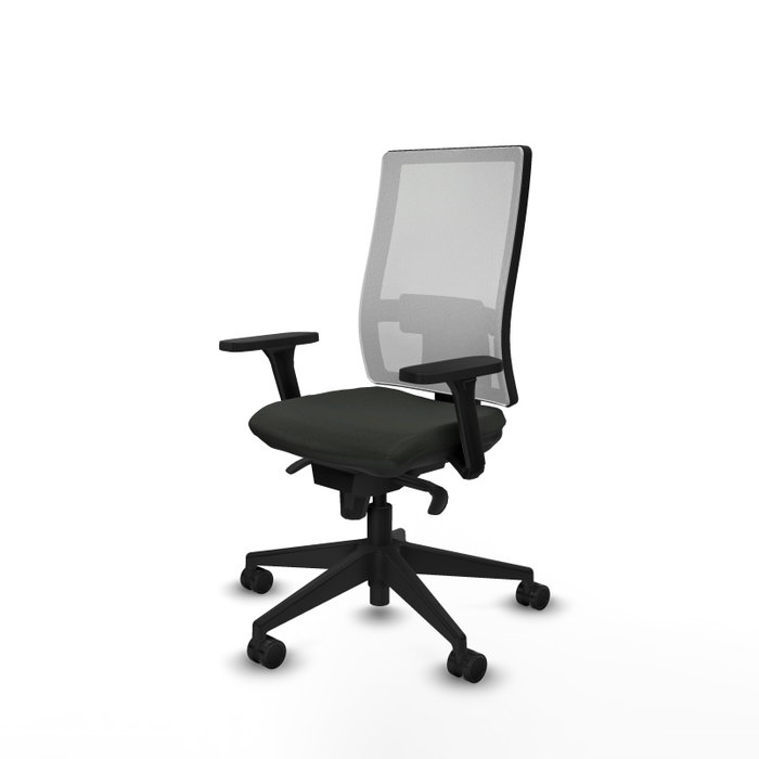 PIQUERAS Y CRESPO Silla de oficina Horna con mecanismo Sincro, Negro y Blanco PIQUERAS Y CRESPO Silla de oficina Horna con mecanismo Sincro, Negro y Blanco