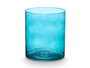 Giftdecor Jarron Cristal Cilindro Turquesa 17 cm Diametro X 20 cm Alto (Set de 4)