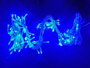 DKD Home Decor Luces de Navidad LED Cortina Azul 100 Luces IP44 para Exterior