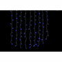 DKD Home Decor Cortina de Luces de Navidad LED Azul de 100 Luces IP44 para Exterior